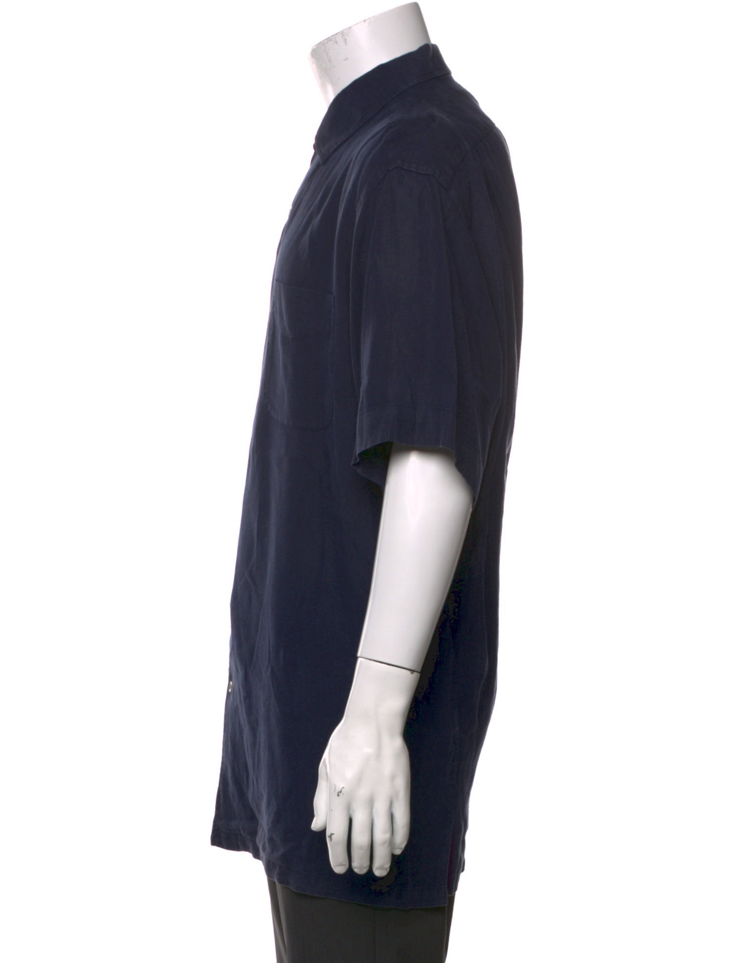 Ralph Lauren Purple Label Linen Three-Quarter Sleeve Shirt